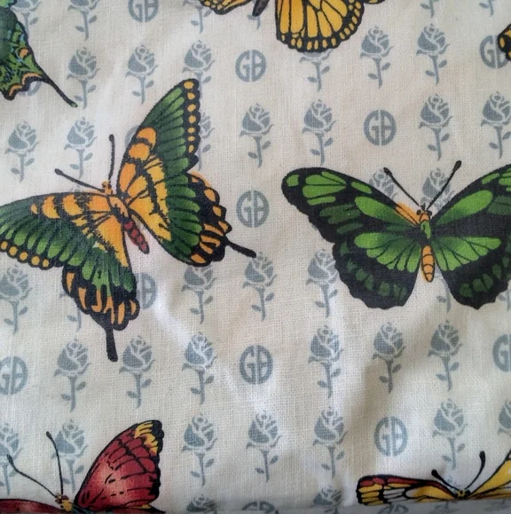 Vintage Giani Bernini Butterflies Handbag Tote Bag Purse - Picture 11 of 16